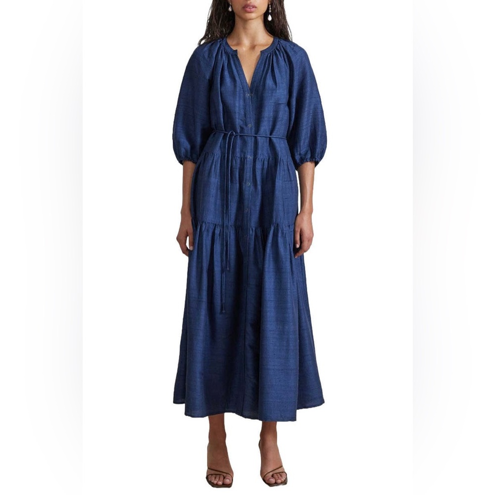 100% Silk Apiece Apart Mitte Maxi Dress